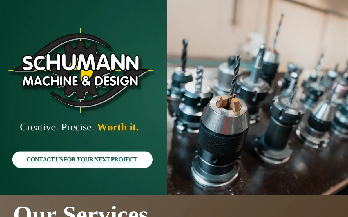 Homepage of Schumann, INC.