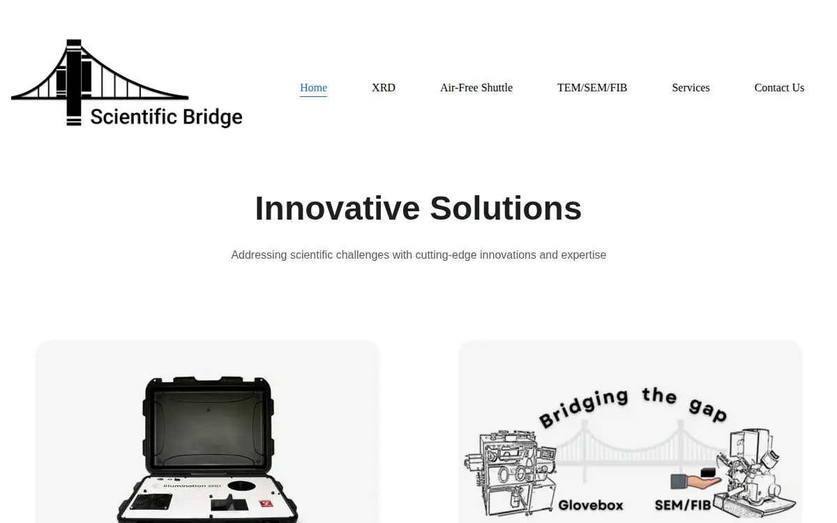 Homepage of Scientific Bridge LLC