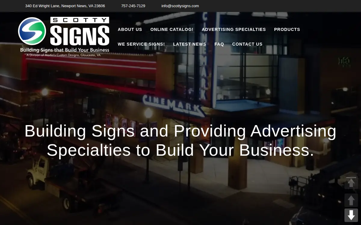 Homepage of Martin's Custom Designs, INC