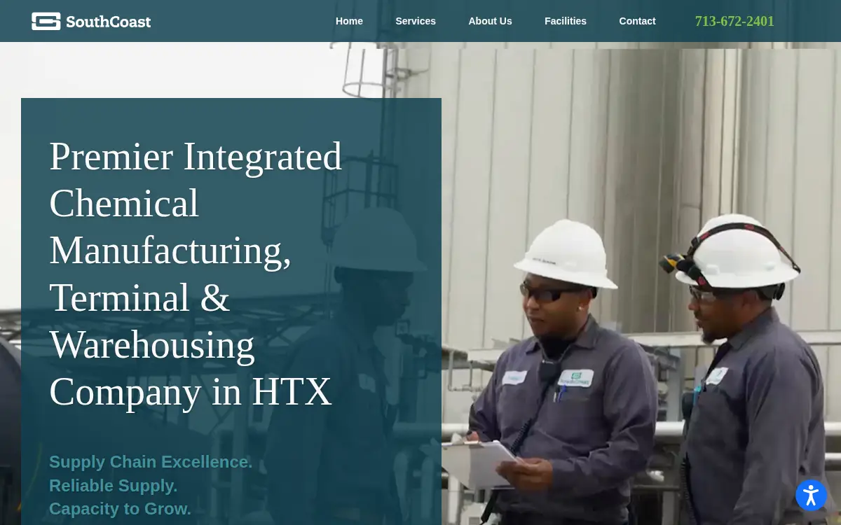 Homepage of South Coast Terminals, LLC