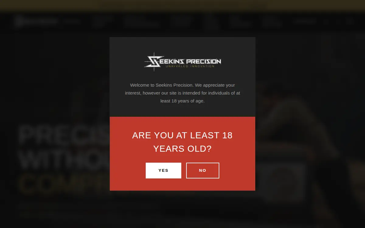 Homepage of Seekins Precision, INC.