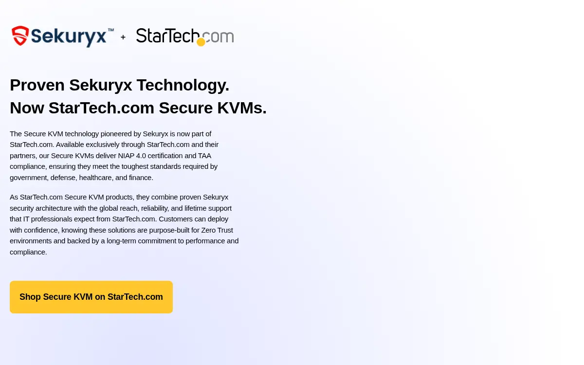 Homepage of Sekuryx INC