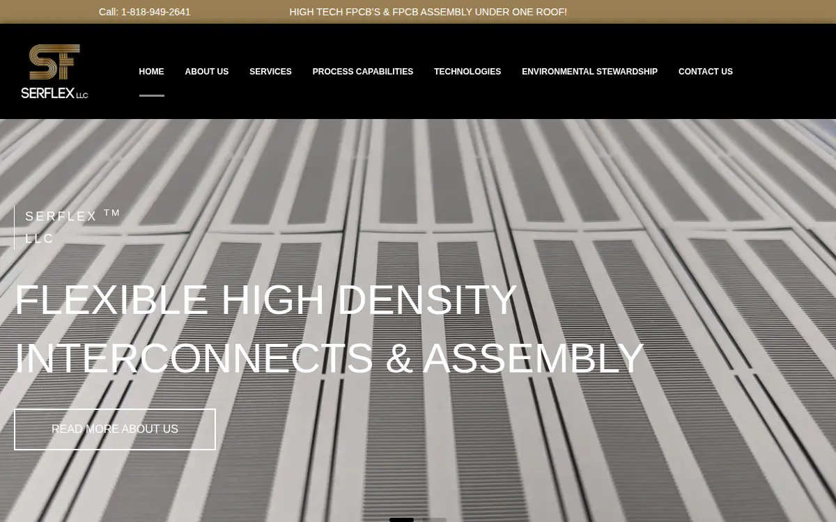 Homepage of Serflex LLC