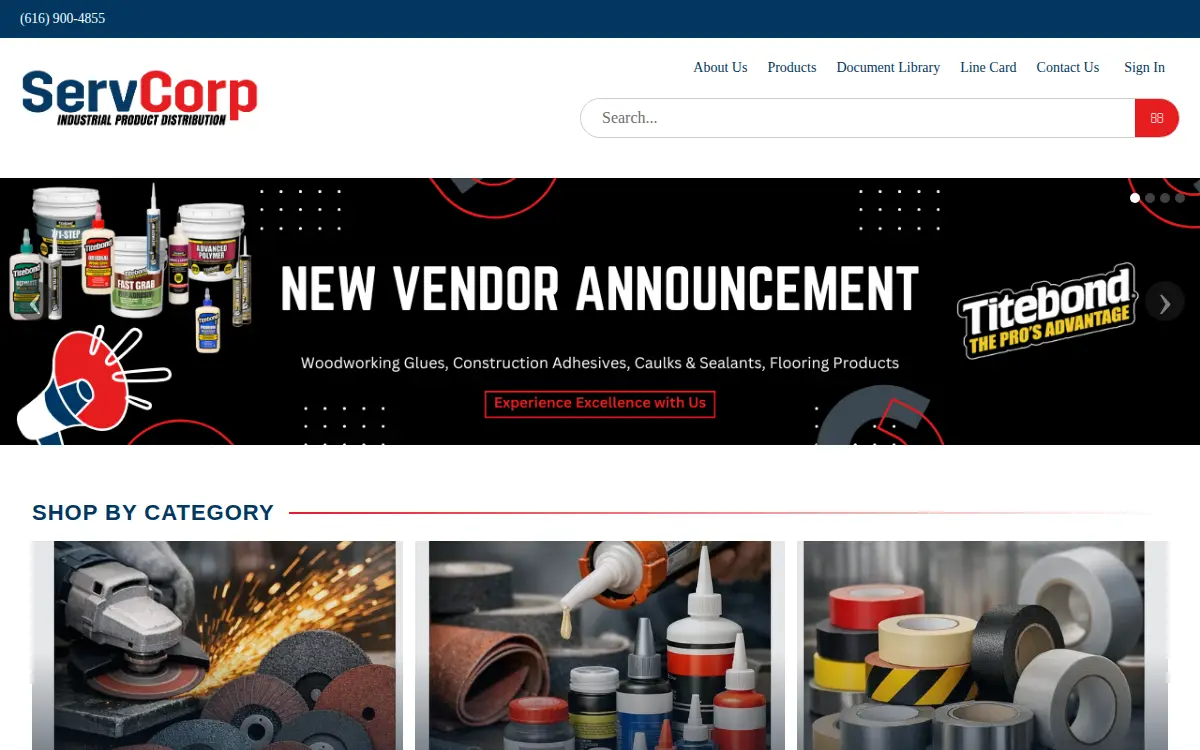 Homepage of Jada Serve, LLC