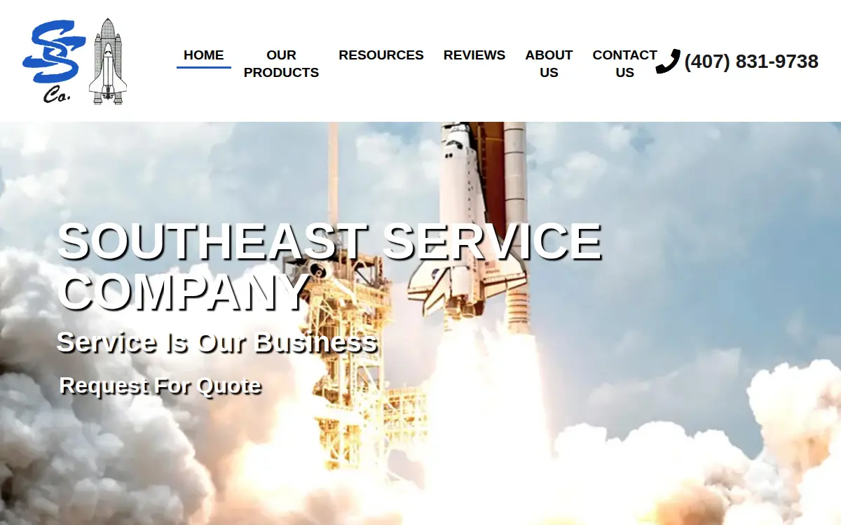 Homepage of Southeast Service Company of Central Florida, LLC