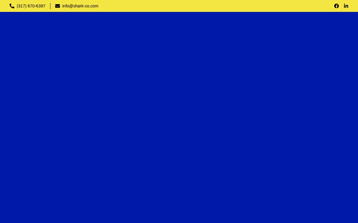 Homepage of Shark-co Manufacturing LLC