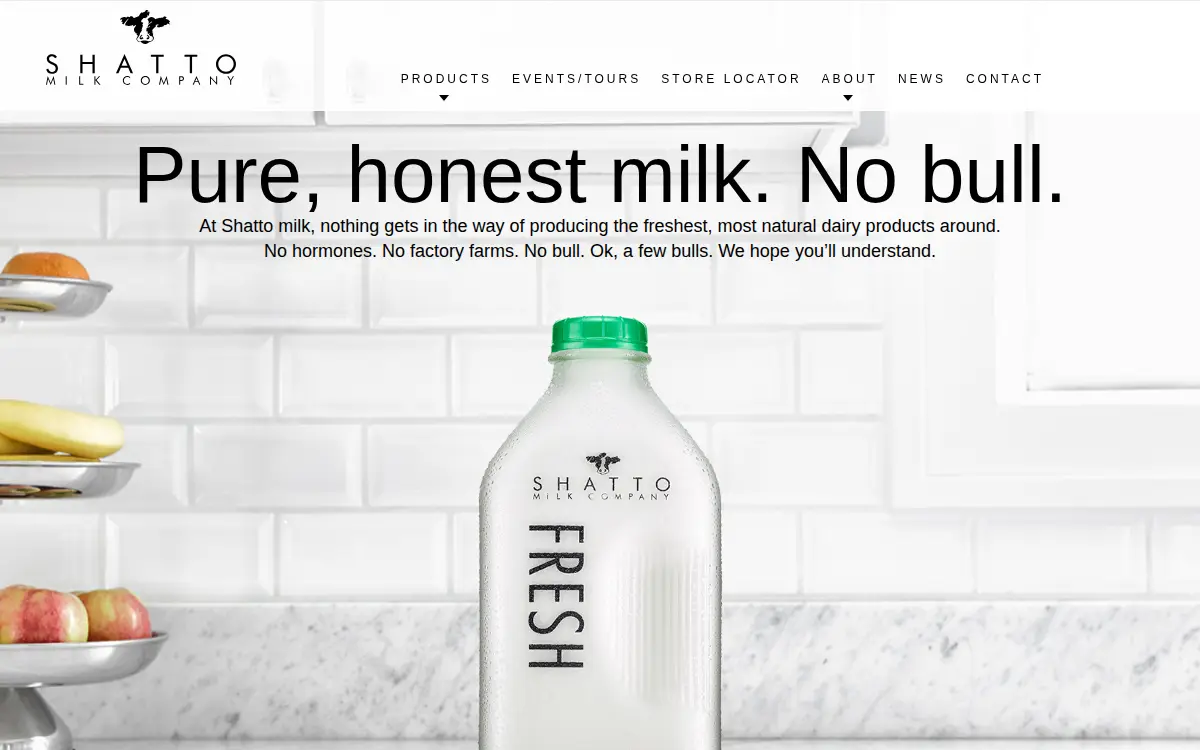 Homepage of Shatto Farms, INC.