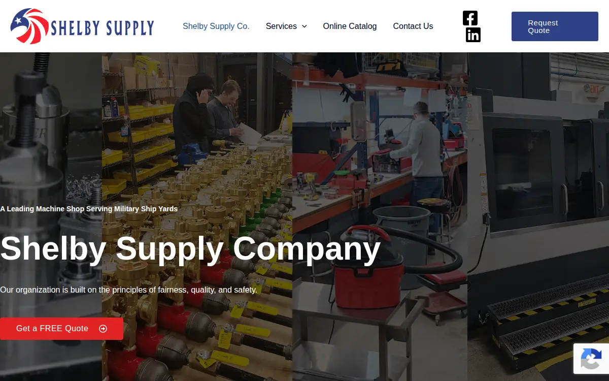 Homepage of Shelby Supply CO LLC