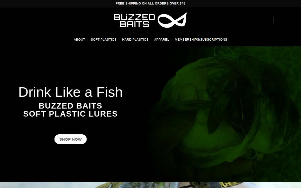 Homepage of Buzzed Baits LLC