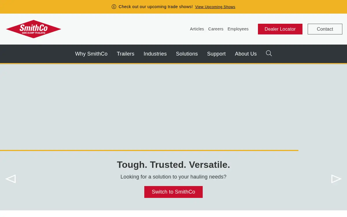 Homepage of Smithco Mfg., INC.