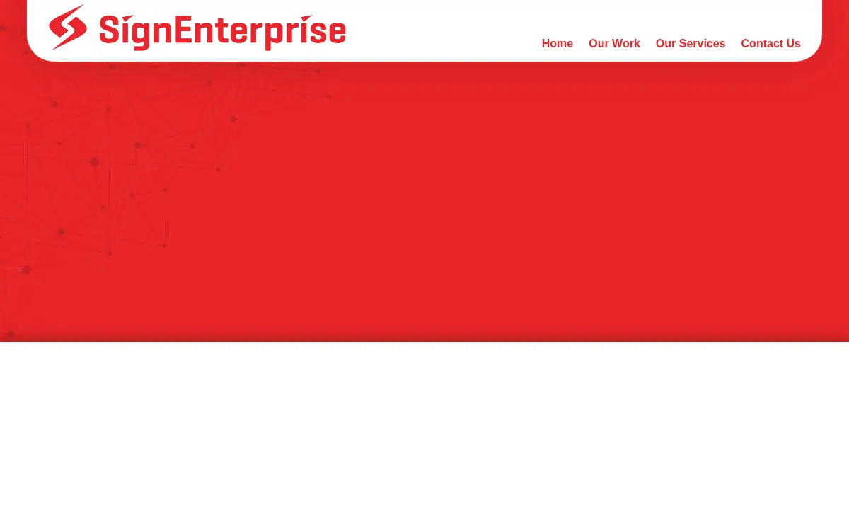 Homepage of Sign Enterprise INC.