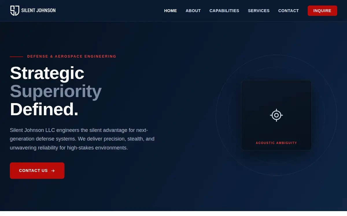 Homepage of Silentjohnson LLC