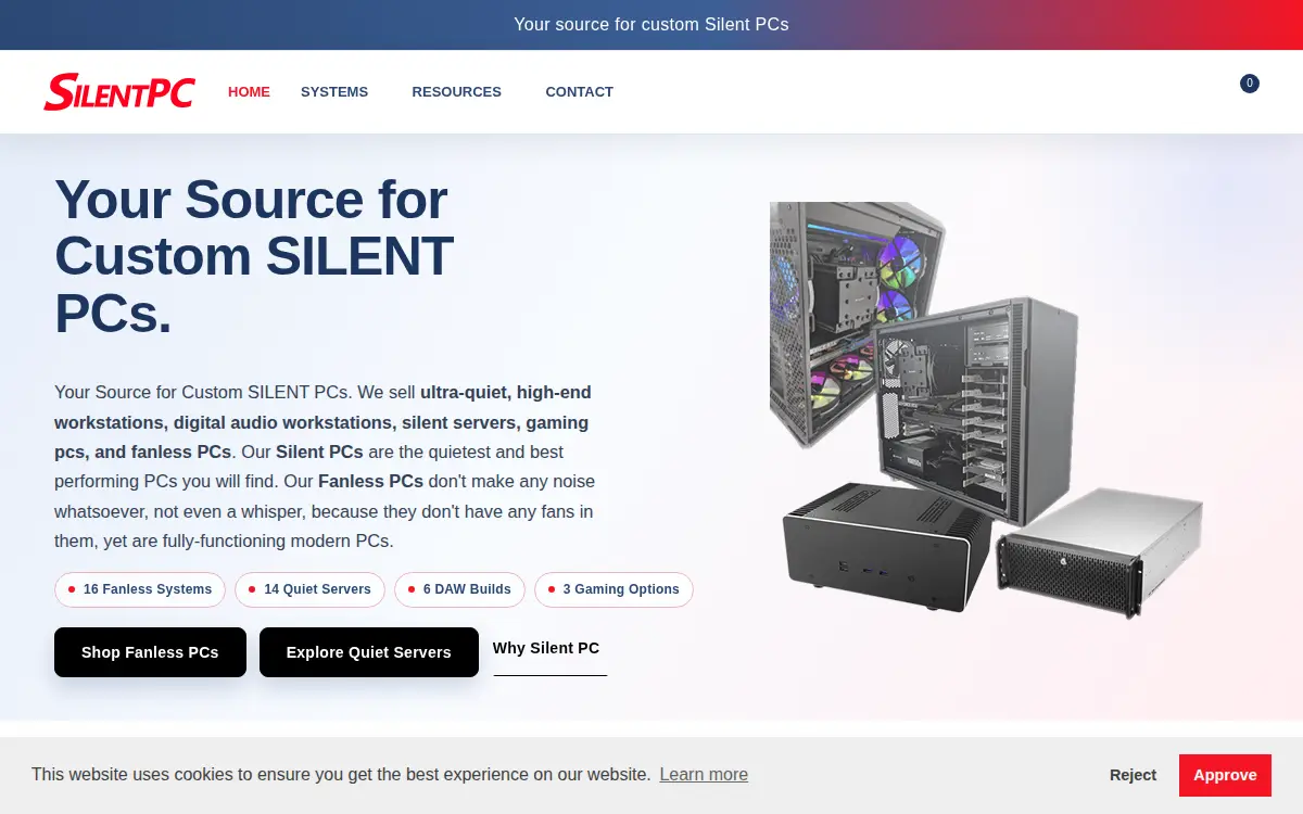 Homepage of Cool Tech Pc, INC.