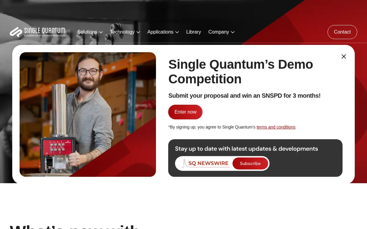 Homepage of Single Quantum USA INC