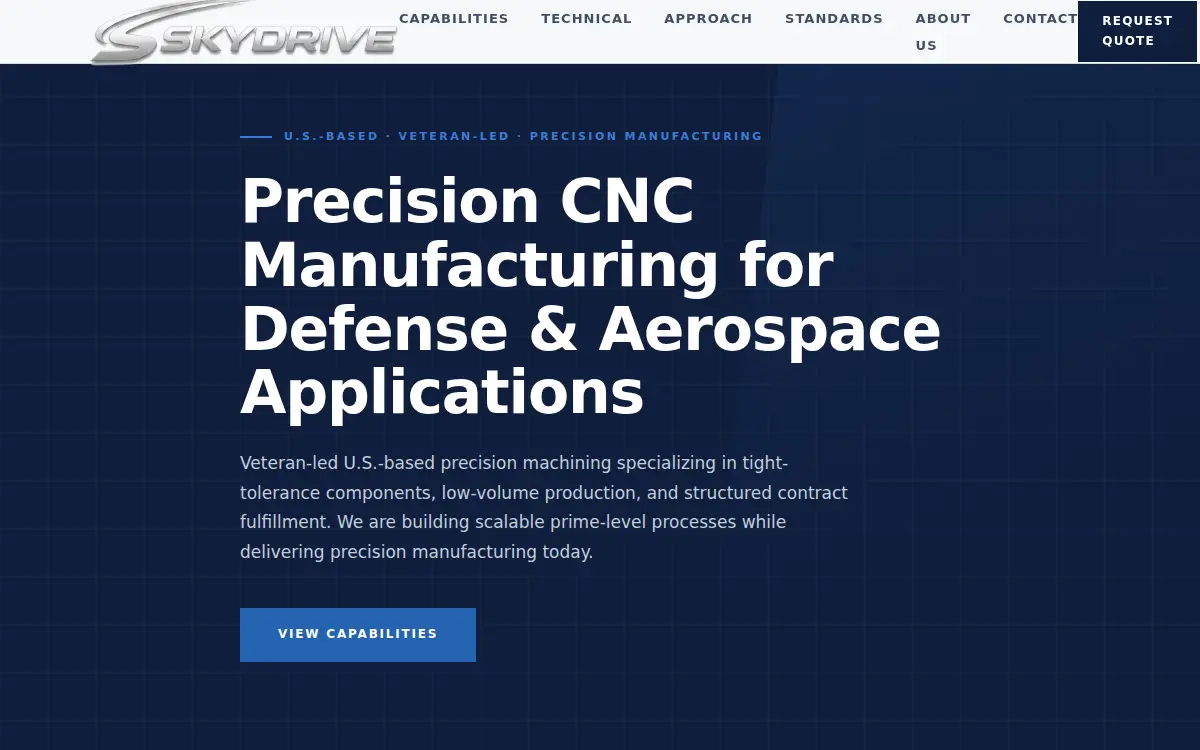 Homepage of Skydrive LLC