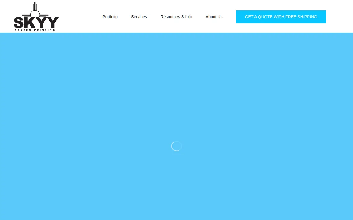 Homepage of Skyy Screen Printing LLC