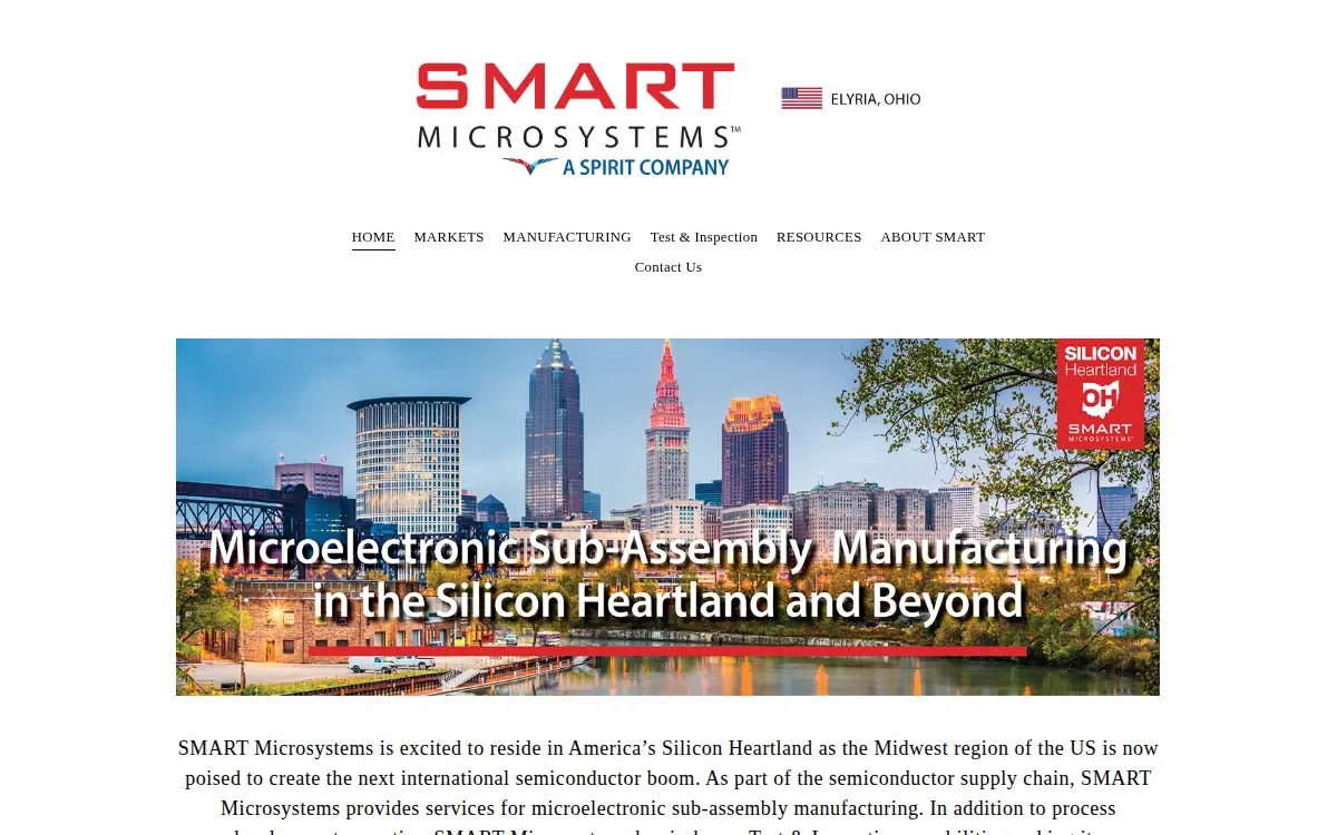 Homepage of Smart Microsystems LTD
