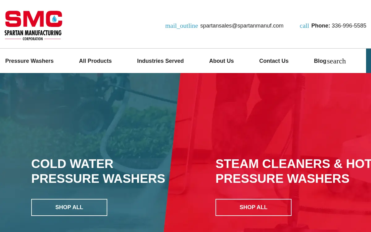 Homepage of Spartan Manufacturing CORP