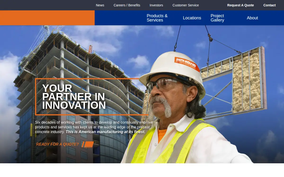 Homepage of Smith-midland Corporation