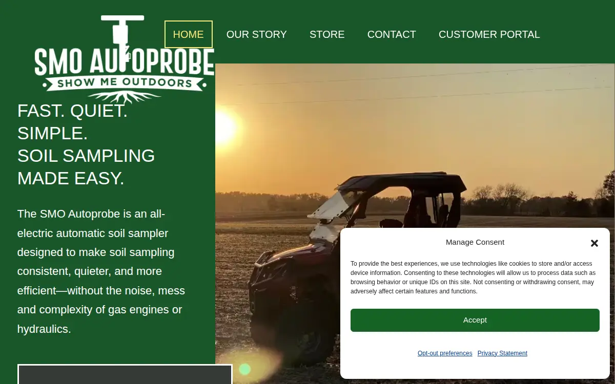 Homepage of Show Me Outdoors LLC