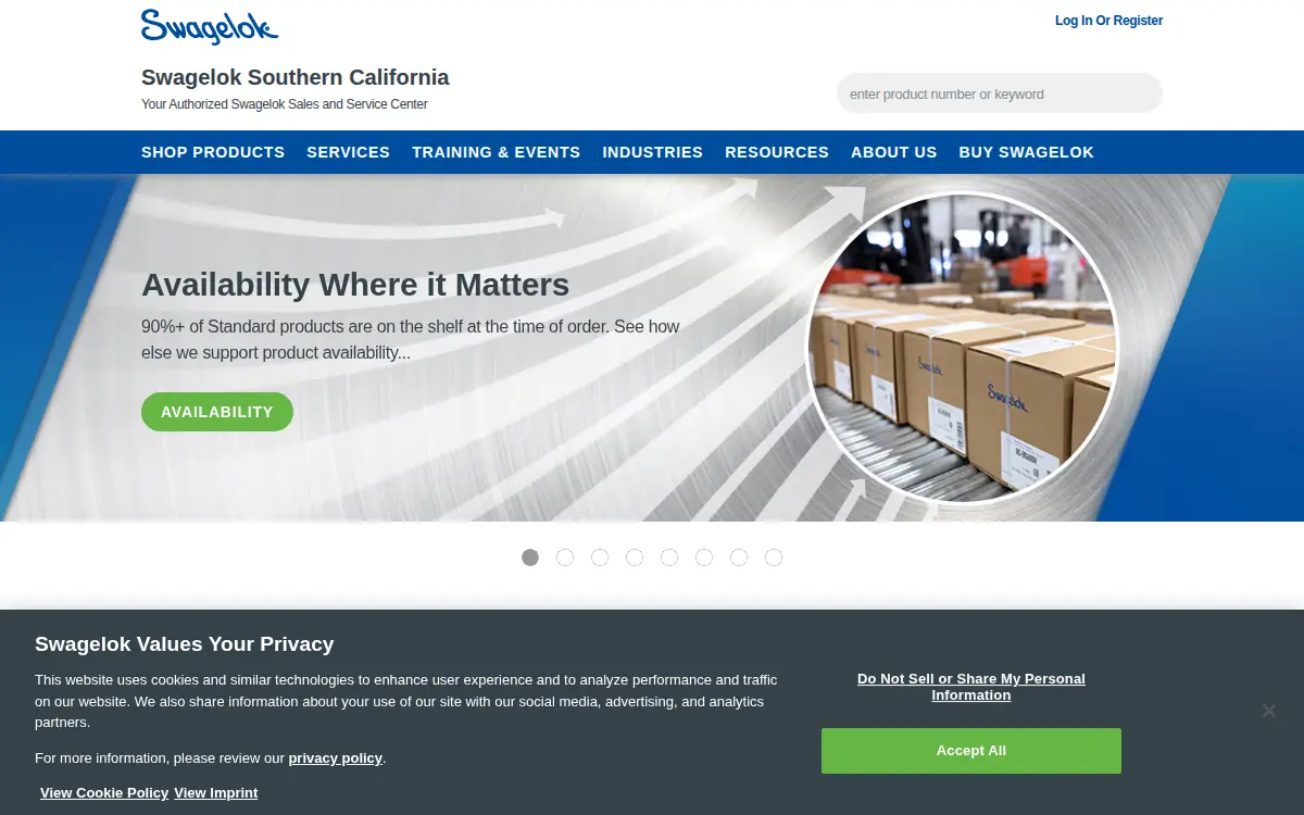 Homepage of Central California Fluid System Technologies