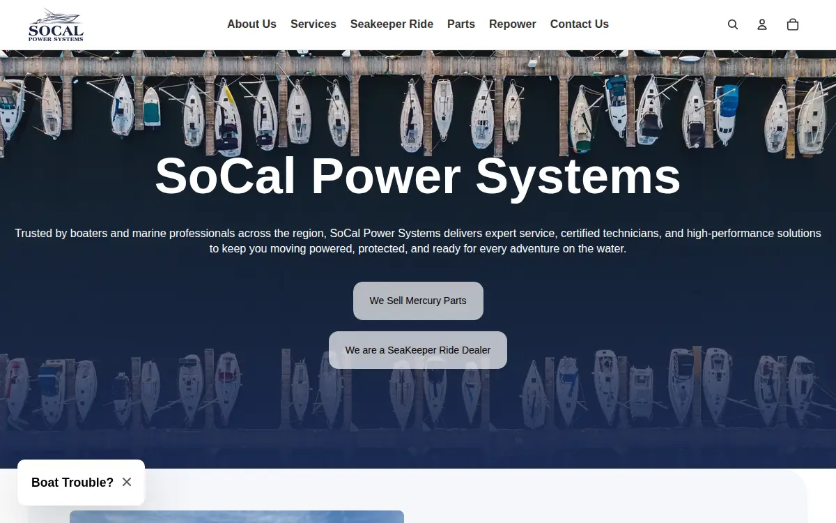 Homepage of Socal Power Systems, INC.
