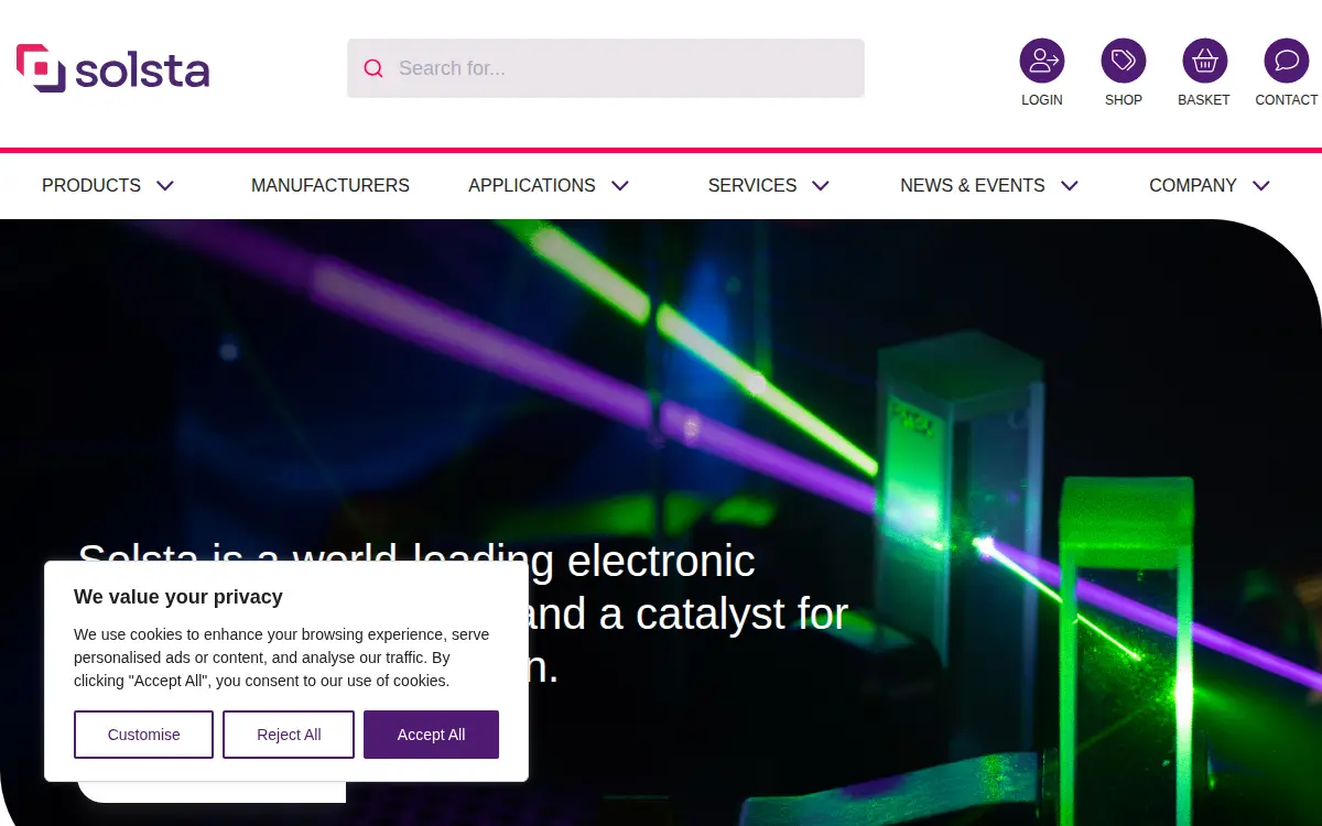 Homepage of Pacer USA LLC