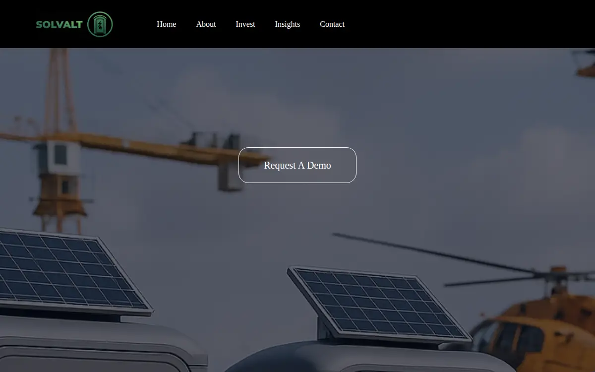 Homepage of Solvalt, INC.
