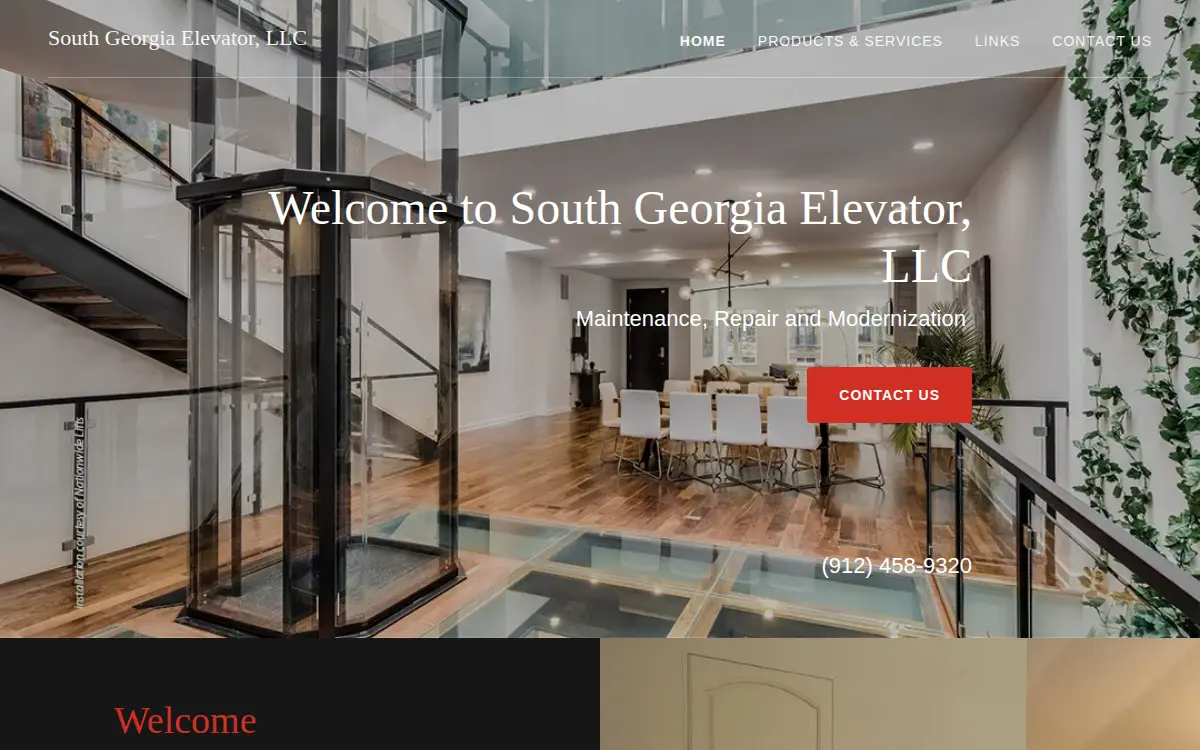 Homepage of South Georgia Elevator, LLC