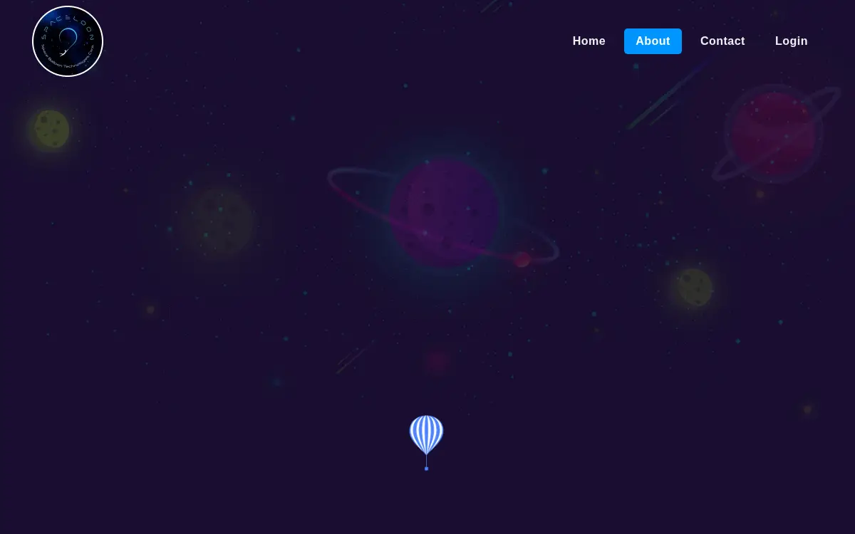 Homepage of Space Balloon Technologies CORP