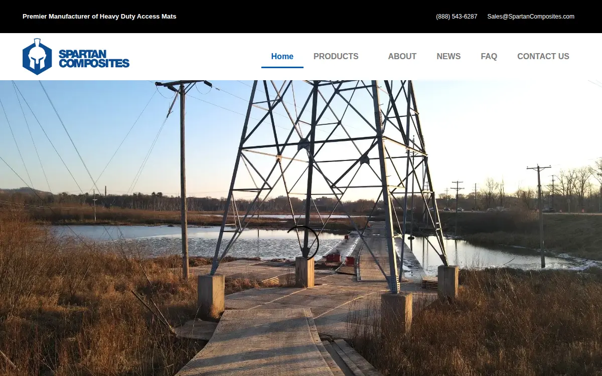 Homepage of Spartan Composites, INC.