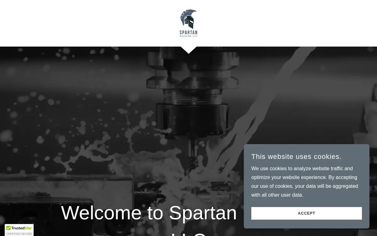Homepage of Spartan Machine LLC
