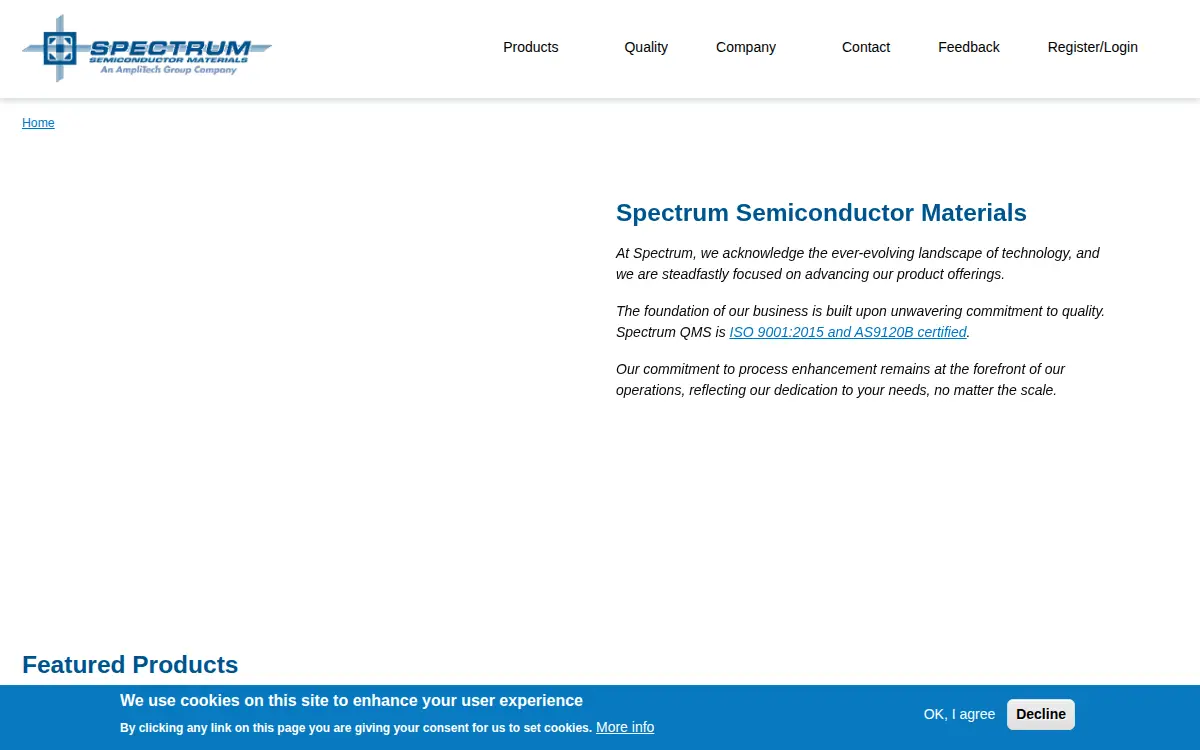 Homepage of Amplitech Group INC