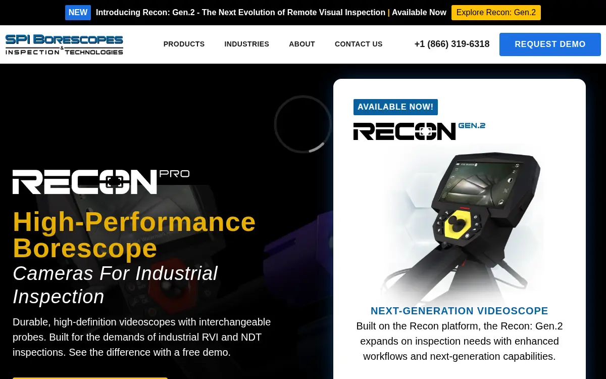 Homepage of Spi Borescopes LLC