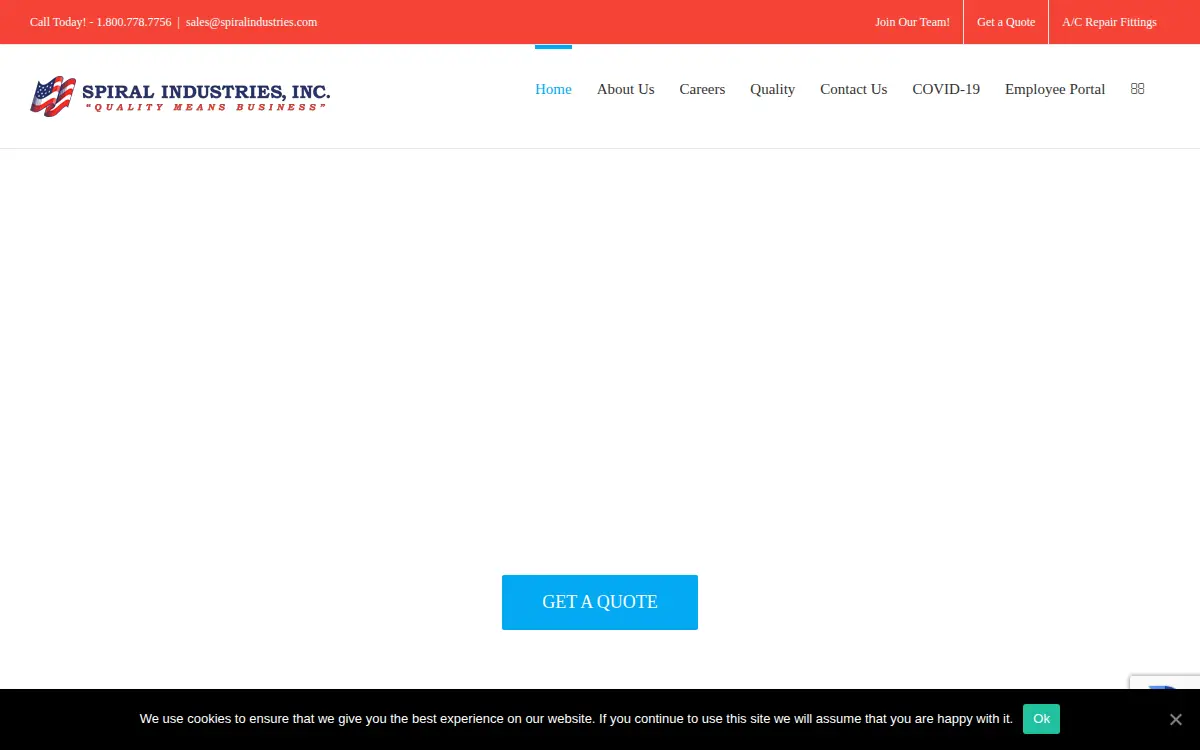 Homepage of Spiral Industries, INC.