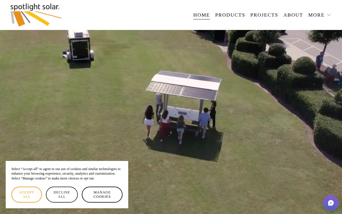 Homepage of Spotlight Solar, INC.
