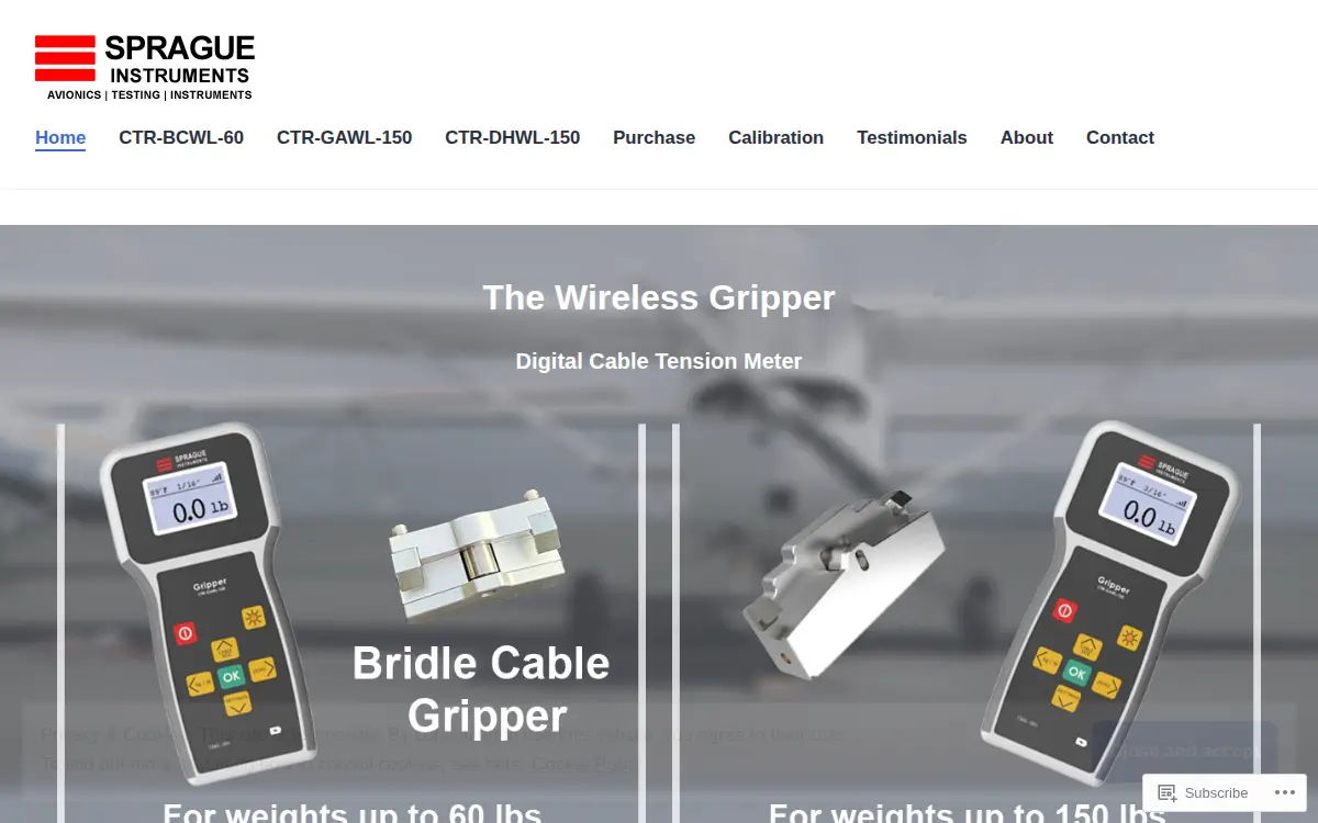 Homepage of Sprague Instruments, INC.