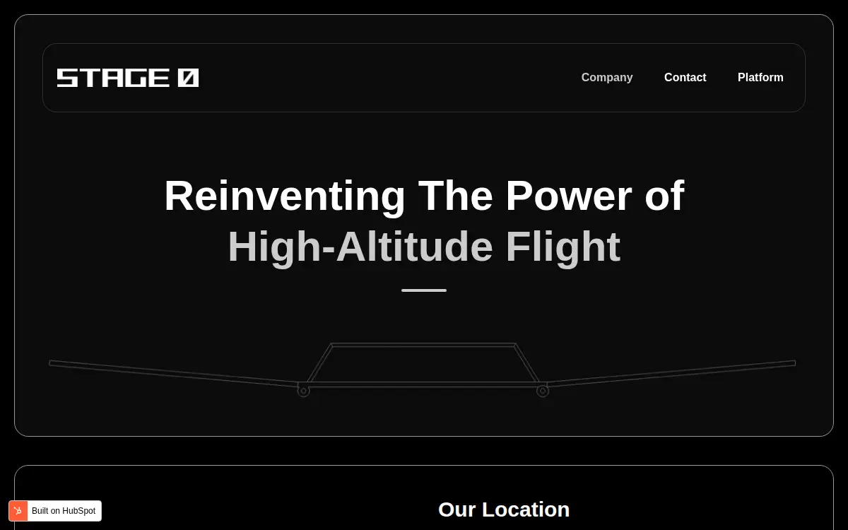 Homepage of Stage 0 LLC