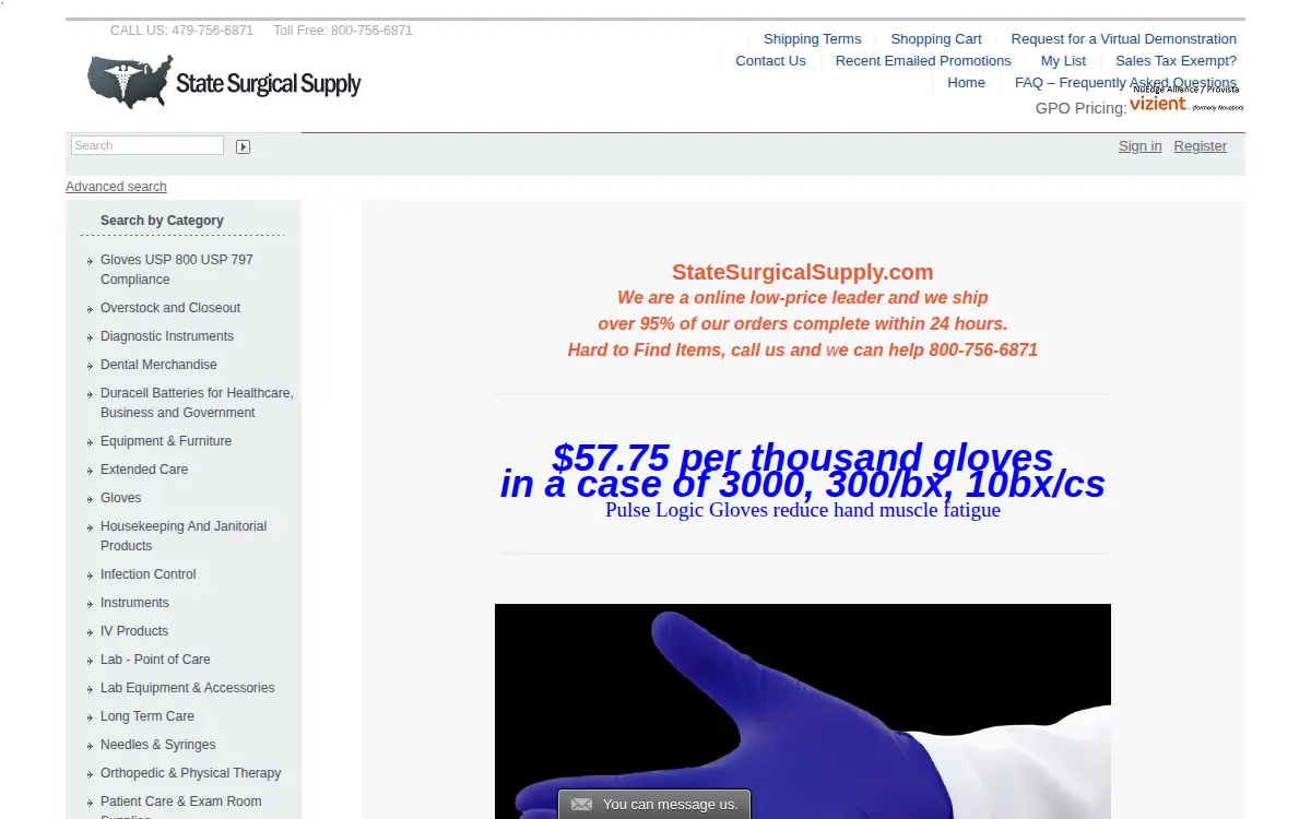 Homepage of Thomas Distribution Solutions, LLC