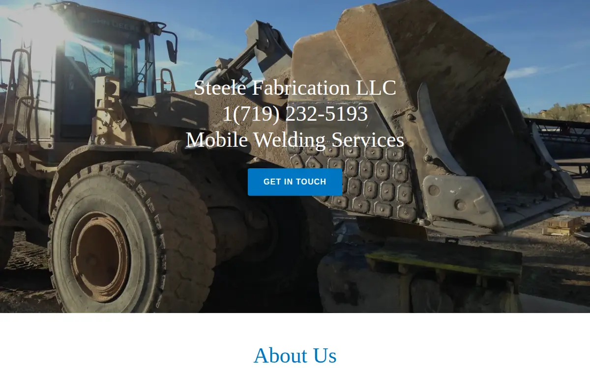 Homepage of Steele Fabrication LLC