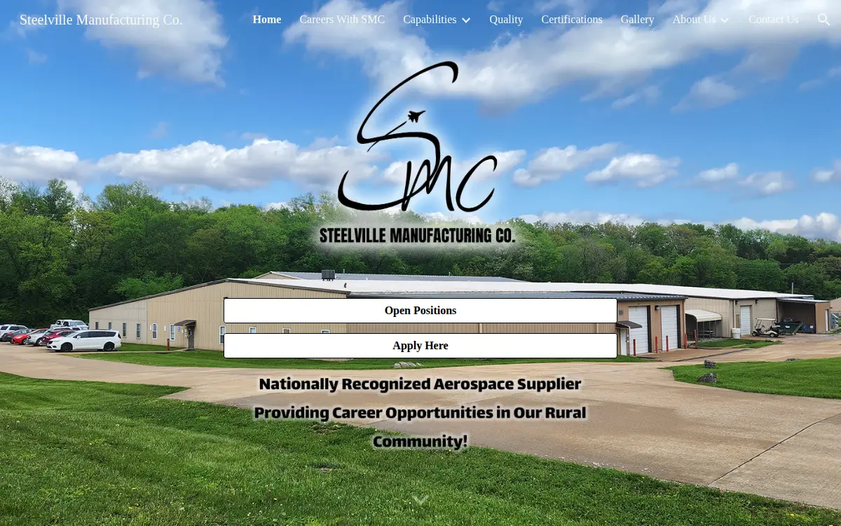 Homepage of Steelville Manufacturing CO