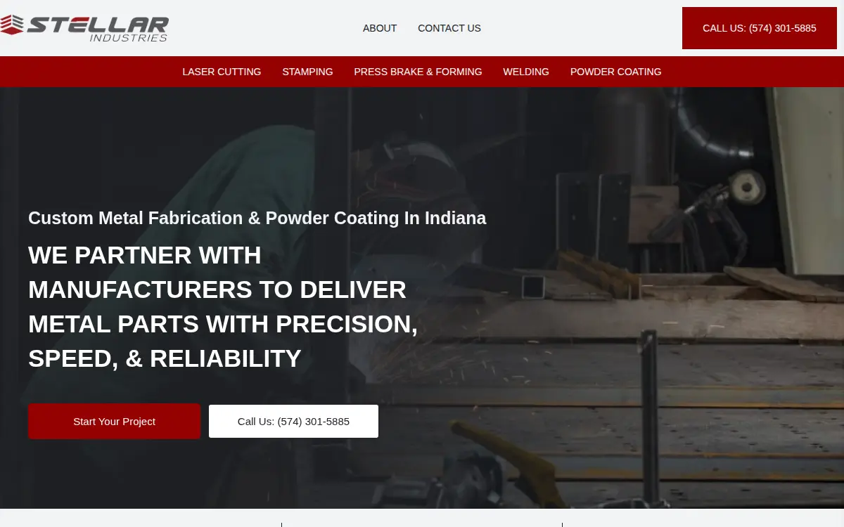 Homepage of Stellar Industries LLC