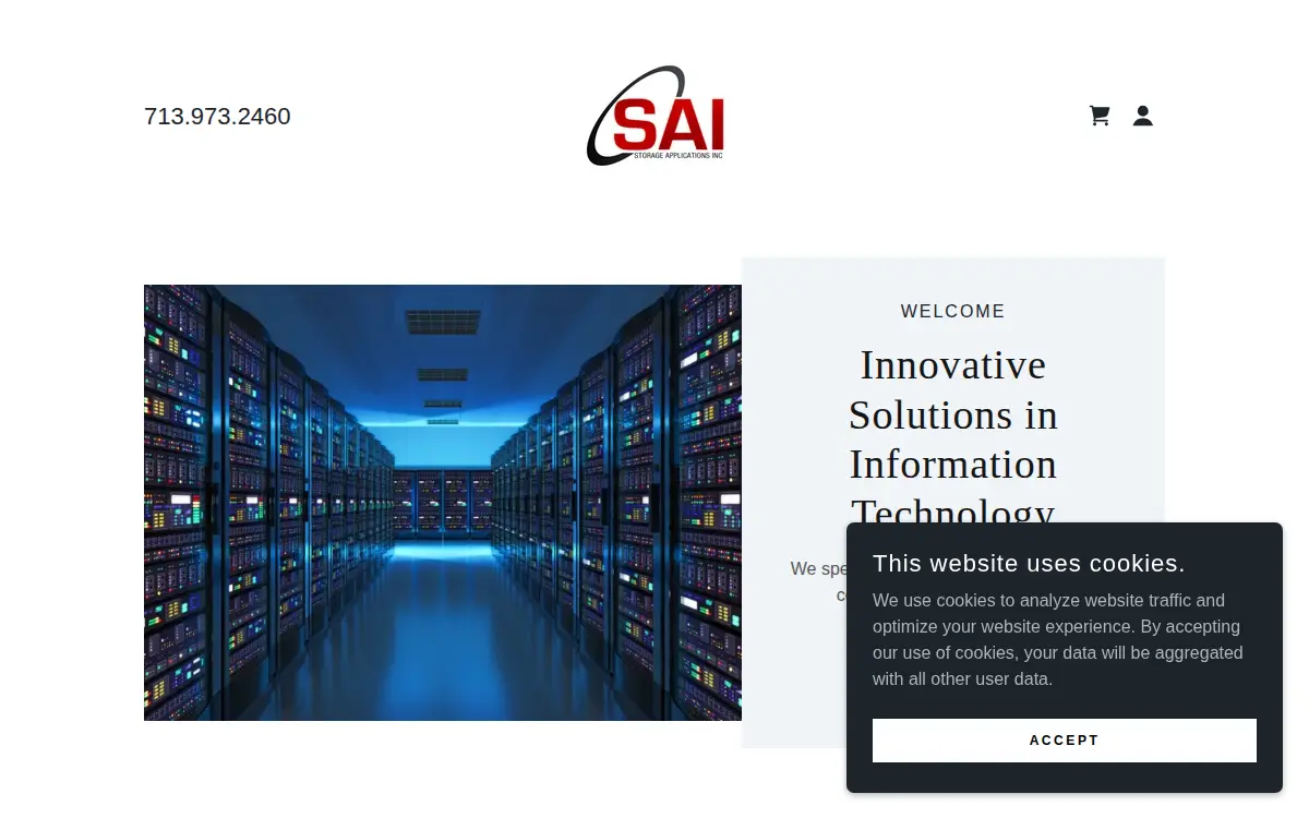 Homepage of Storage Applications, INC. (sai)