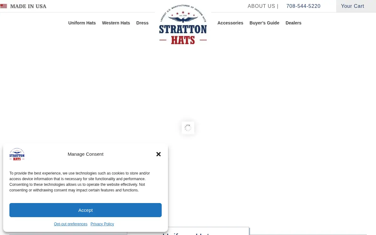 Homepage of Stratton Hats, INC