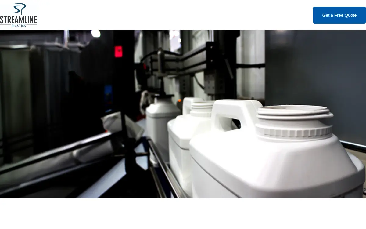 Homepage of Streamline Plastics, INC.