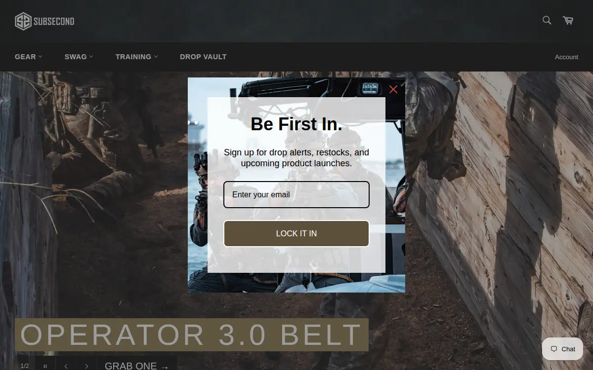 Homepage of Subsecond LLC