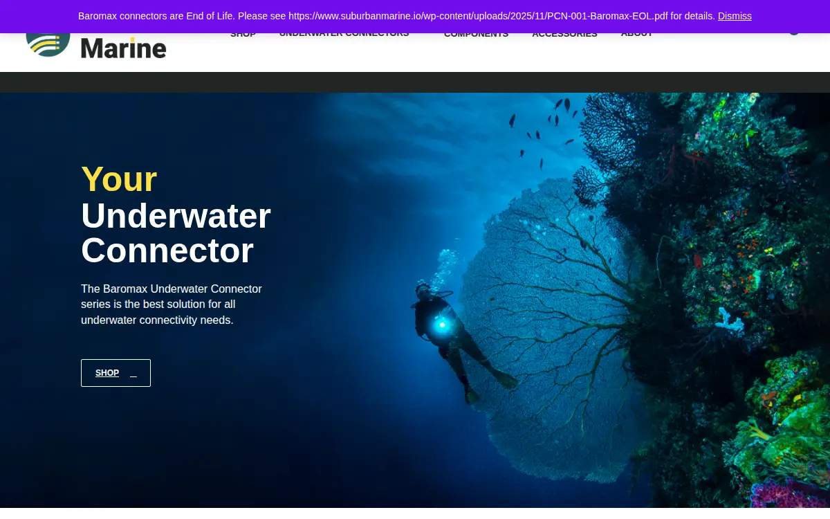 Homepage of Suburban Marine INC