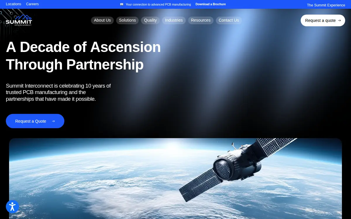 Homepage of Streamline Circuits, LLC