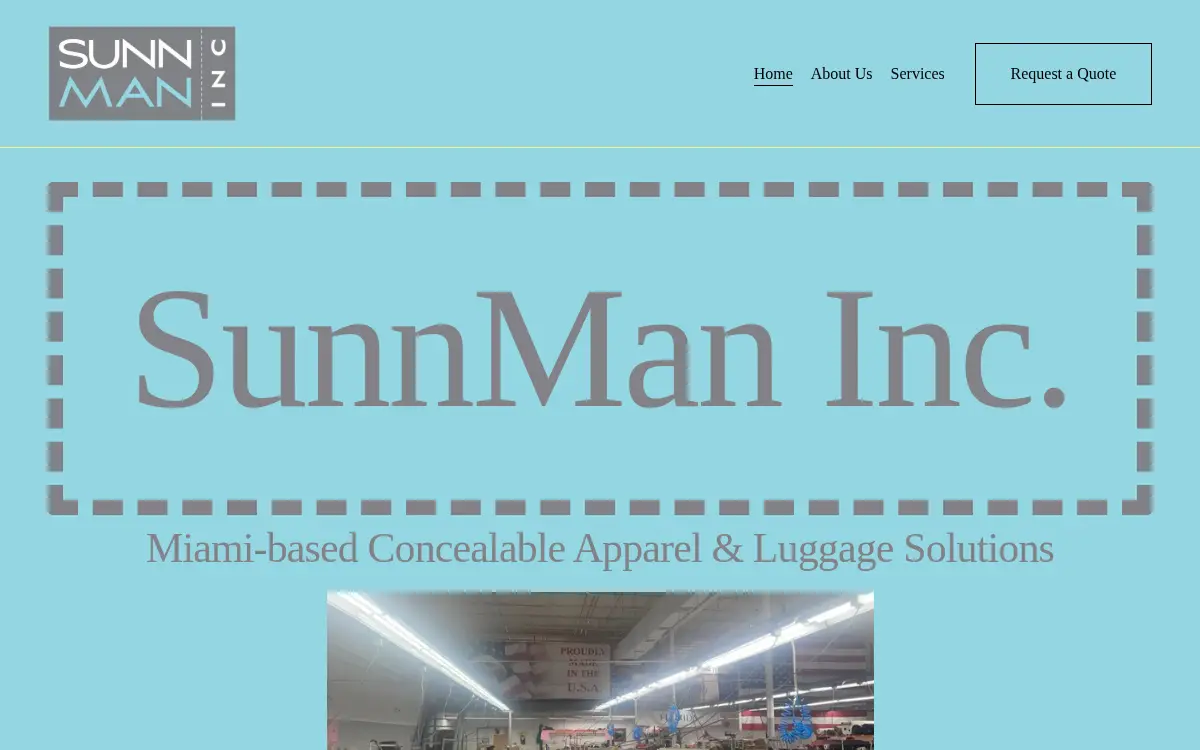 Homepage of Sunnman, INC