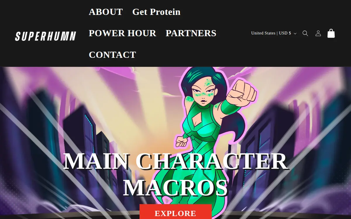 Homepage of Superhumn INC